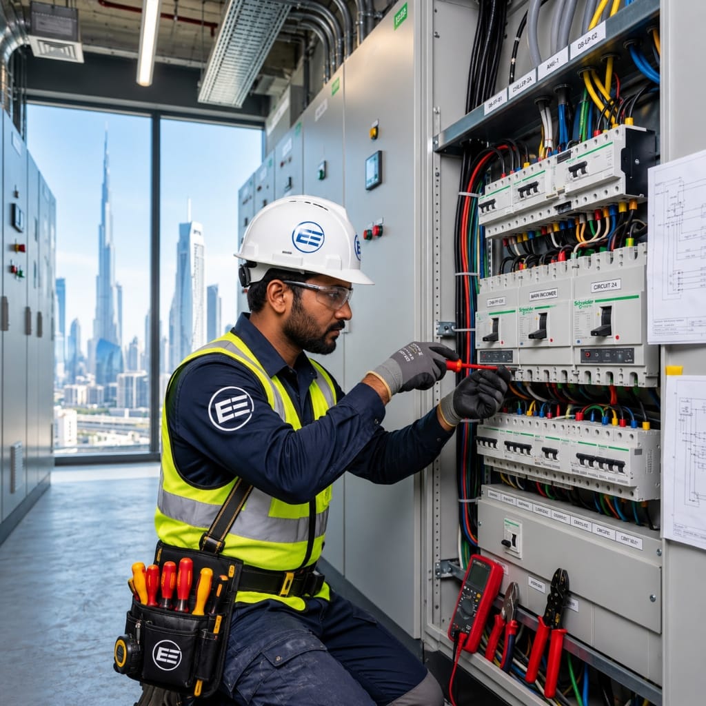 DEWA-compliant electrical engineering and distribution boards in Dubai — Euro Edge Technical Services