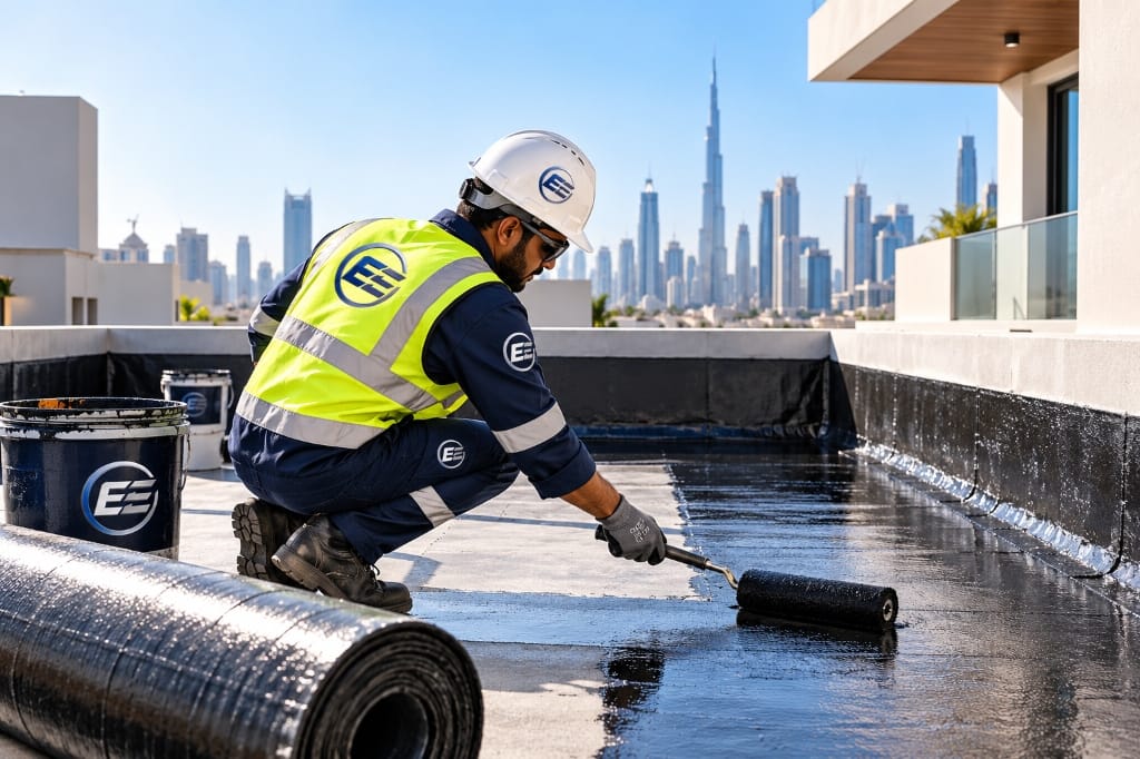 Swimming pool waterproofing membrane testing in Dubai — Euro Edge Technical Services