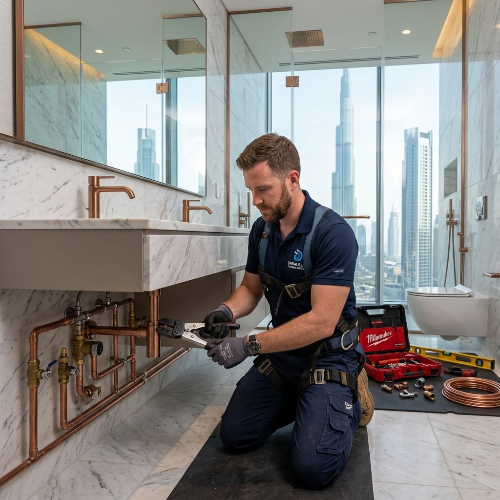 Plumbing & Sanitary Works - Euro Edge Technical Services Dubai