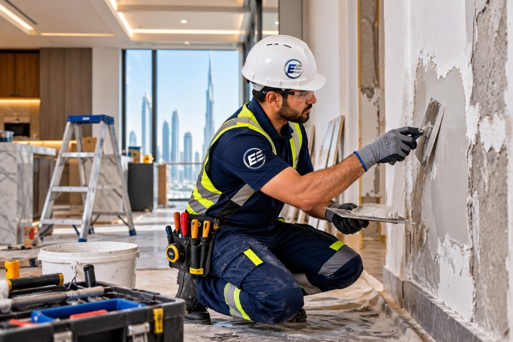 Smooth structural and decorative plastering in Dubai — Euro Edge Technical Services